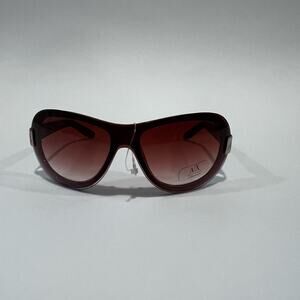 NWOT Armani Exchange Oversized Wrap Aviator Sunglasses Brown / Pink